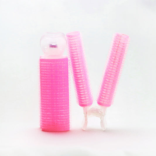 【 カリスマ美容師監修&お客様に合わせた使い方動画付き】KAMISTORY カミカミカーラー 前髪カーラー 前髪カット ヘアブラシ(ピンク大set)