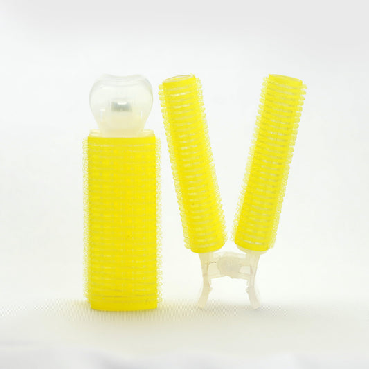 【 カリスマ美容師監修&お客様に合わせた使い方動画付き】KAMISTORY カミカミカーラー 前髪カーラー 前髪カット ヘアブラシ(イエロー大set)