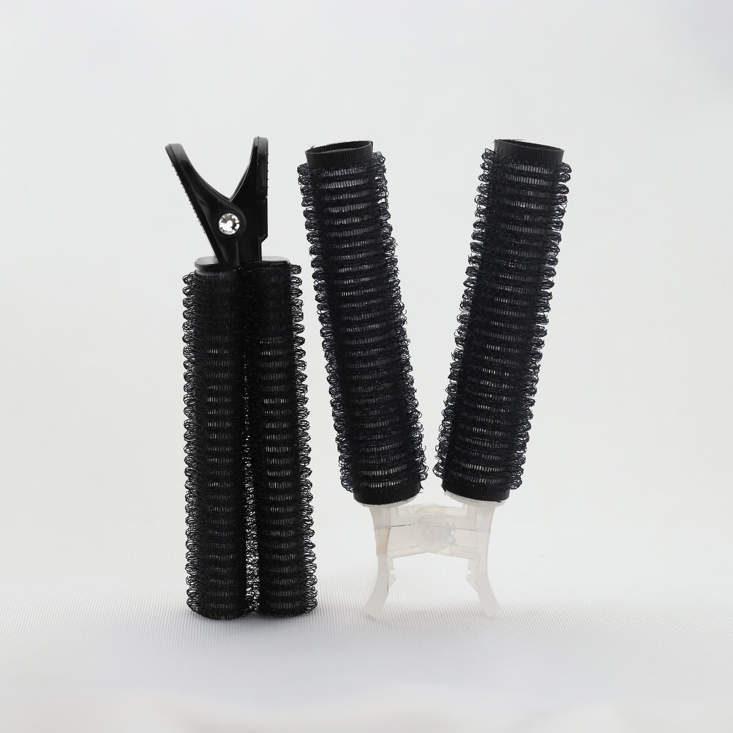 【 カリスマ美容師監修&お客様に合わせた使い方動画付き】KAMISTORY カミカミカーラー 前髪カーラー 前髪カット ヘアブラシ(ブラック大小set)