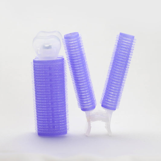 【 カリスマ美容師監修&お客様に合わせた使い方動画付き】KAMISTORY カミカミカーラー 前髪カーラー 前髪カット ヘアブラシ(ブルー大set)