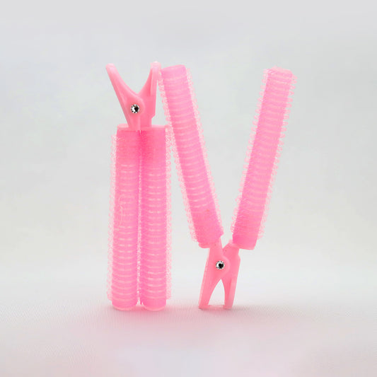 【 カリスマ美容師監修&お客様に合わせた使い方動画付き】KAMISTORY カミカミカーラー 前髪カーラー 前髪カット ヘアブラシ(ピンク小2個set)